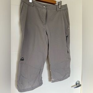 McKINLEY cropped capri athletic pants in gray